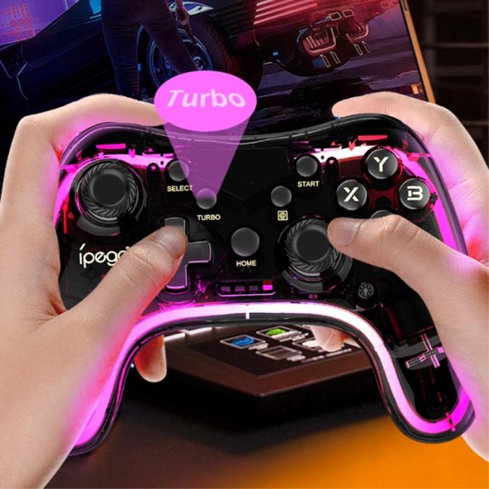 Bild 5, iPega Universal RGB Trådlös Handkontroll PS/NS/iOS/PC/TV Svart