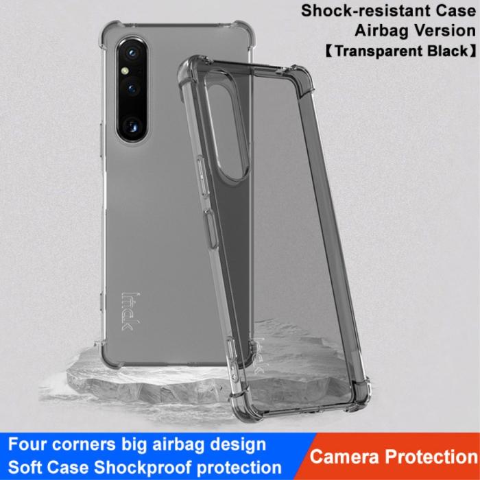Bild 2, IMAK Sony Xperia 1 V Skal Airbag Shockproof Tonad Svart