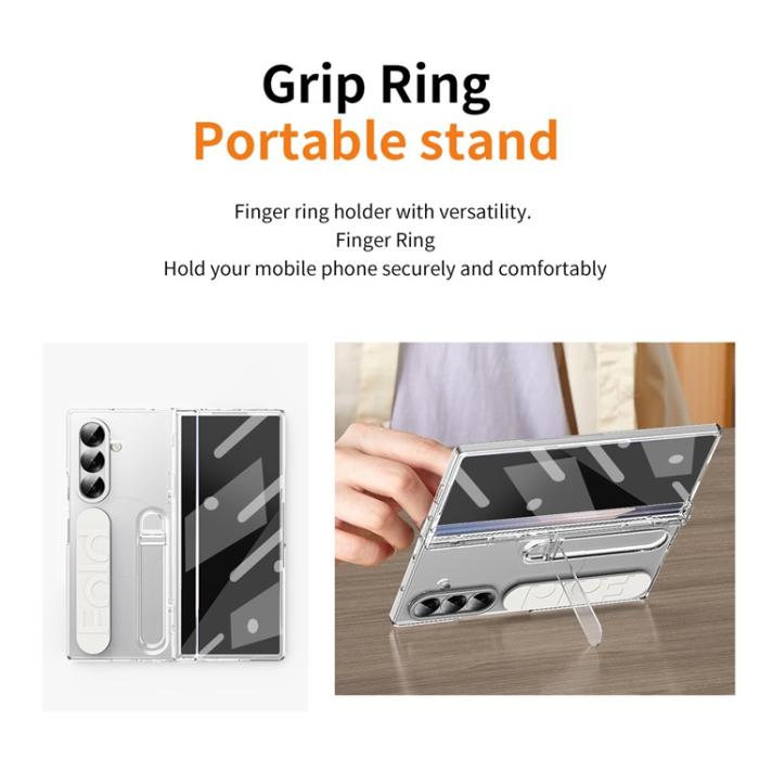 Bild 6, Samsung Galaxy Z Fold 7 Skal Kickstand Transparent