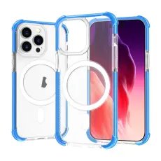 iPhone 15 Pro Max Skal MagSafe Shockproof Akryl Bl&aring;