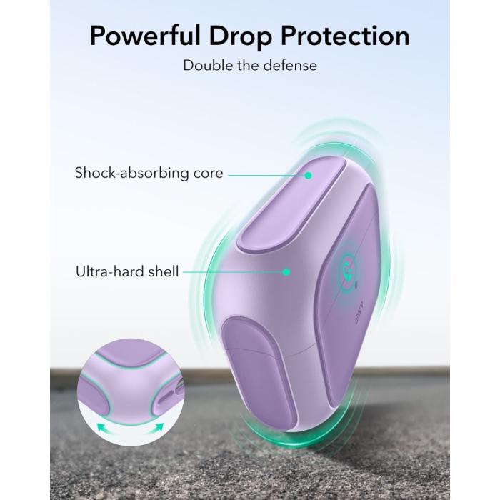 Bild 5, ESR AirPods Pro 3 Skal MagSafe Orbit HaloLock Lavender