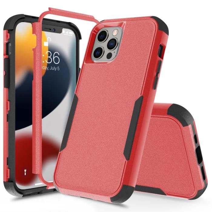 Bild 2, iPhone 14 Pro Max Skal Shockproof Hybrid Röd/Svart