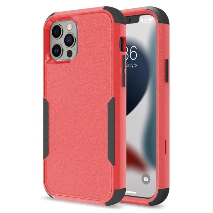 Bild 3, iPhone 14 Pro Max Skal Shockproof Hybrid Röd/Svart