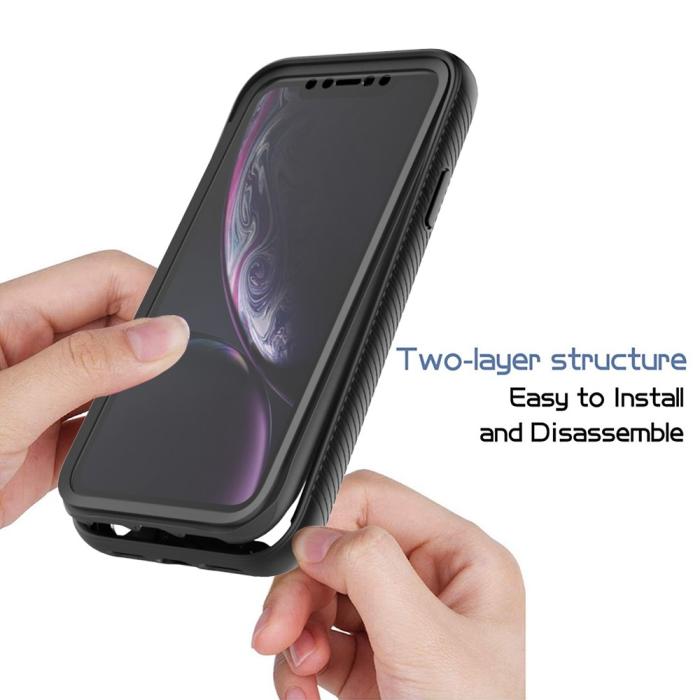 Bild 2, iPhone XR Skal 360 Hybrid Defense Svart