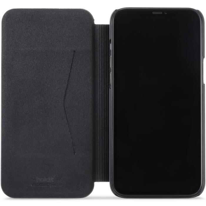 Bild 2, holdit iPhone 12 Pro Max - Slim Flip Fodral - Svart