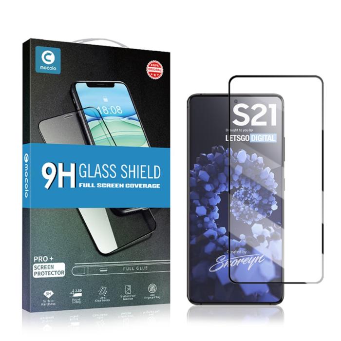 Bild 4, Samsung Galaxy S21 - MOCOLO Heltäckande Skärmskydd I Härdat Glas