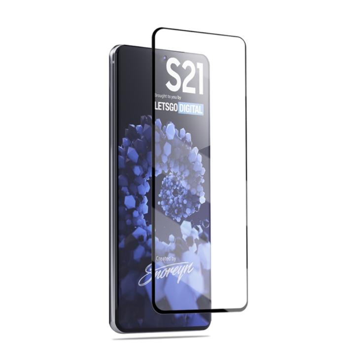 Bild 2, Samsung Galaxy S21 - AMORUS Heltäckande Skärmskydd I Härdat Glas
