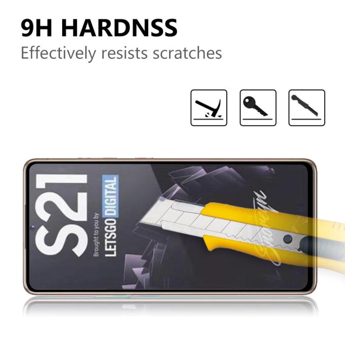 Bild 3, Samsung Galaxy S21 - Premium Heltäckande Skärmskydd I Härdat Glas