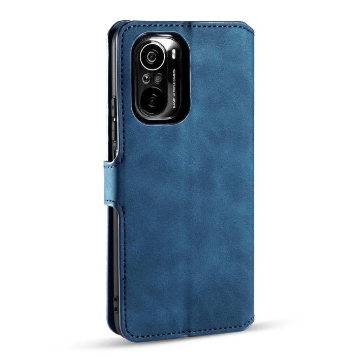 Bild 3, Xiaomi Mi 11i - DG.MING Retro Läder Fodral - Blå