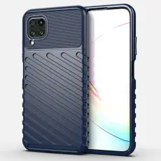 Huawei P40 Lite - Twill Skal - M&ouml;rk Bl&aring;