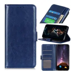 Huawei P40 Lite - Vintage Pl&aring;nboksfodral - Bl&aring;