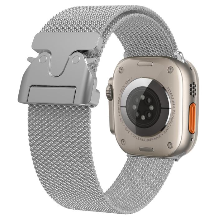 Bild 1, Apple Watch 42/44/45/46/49 mm Armband Milanese Silver
