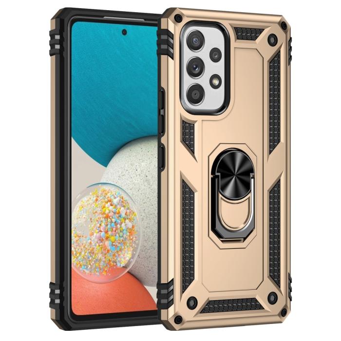 Bild 2, Samsung Galaxy A53 5G Skal Armor Hybrid Ring Guld