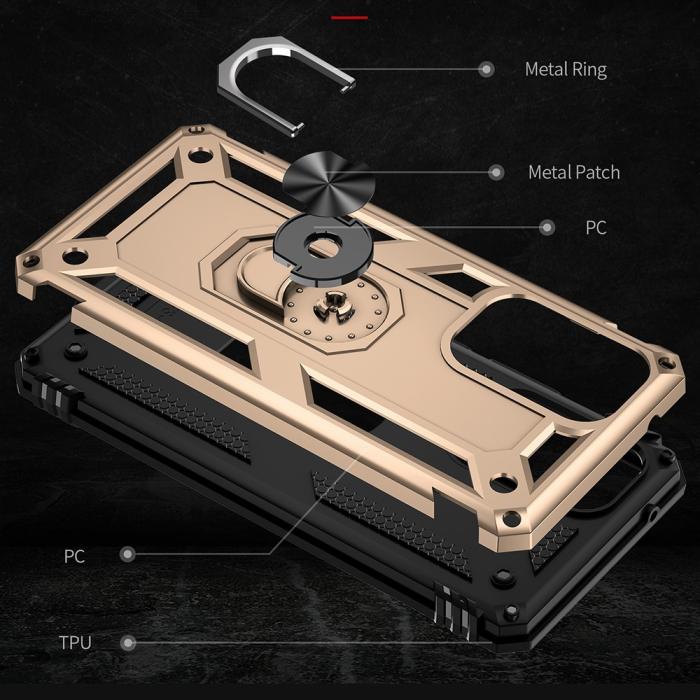 Bild 4, Samsung Galaxy A53 5G Skal Armor Hybrid Ring Guld