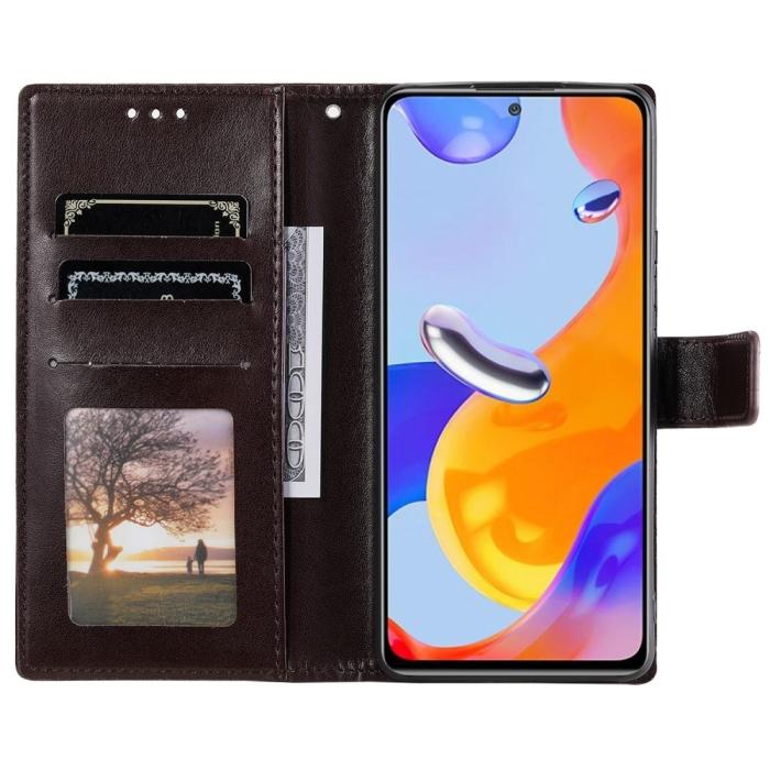 Bild 4, Xiaomi Redmi Note 11 Pro 5G Fodral Mandala Läder Brun