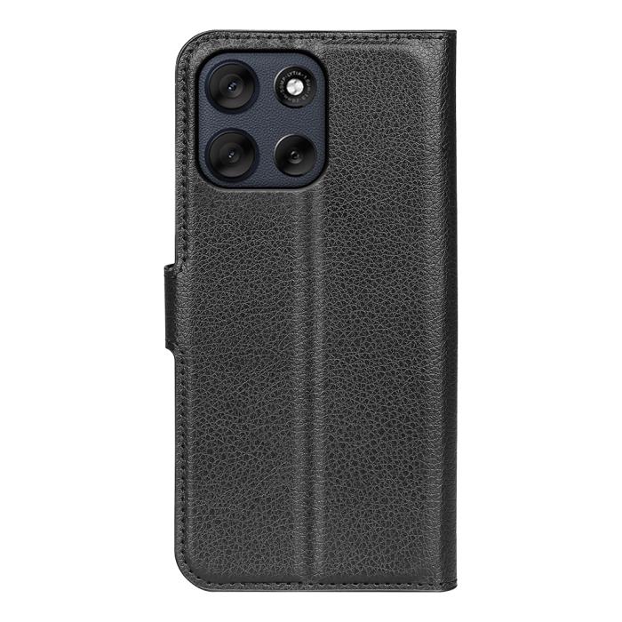 Bild 3, Motorola Moto G56 5G Fodral Litchi Läder Svart