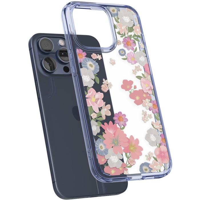 Bild 5, Spigen iPhone 15 Pro Skal Ultra Hybrid Blossom