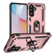 Samsung Galaxy A37 5G Skal Shockproof Hybrid Ring Ros&eacute;guld