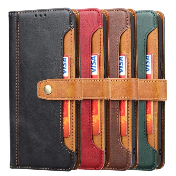Bild 6, Samsung Galaxy S22 Fodral Premium Kortfack Röd