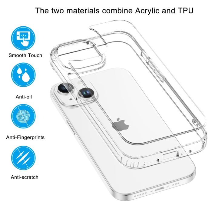 Bild 4, LEEU DESIGN iPhone 15 Skal Akryl/TPU Transparent