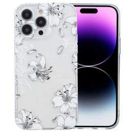 iPhone 16 Pro Skal TPU Vita Blommor