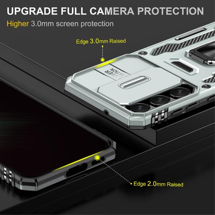 Bild 3, Samsung Galaxy S23 Plus Skal Ring CamShield Grå