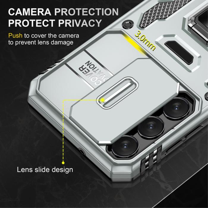 Bild 5, Samsung Galaxy S23 Plus Skal Ring CamShield Grå