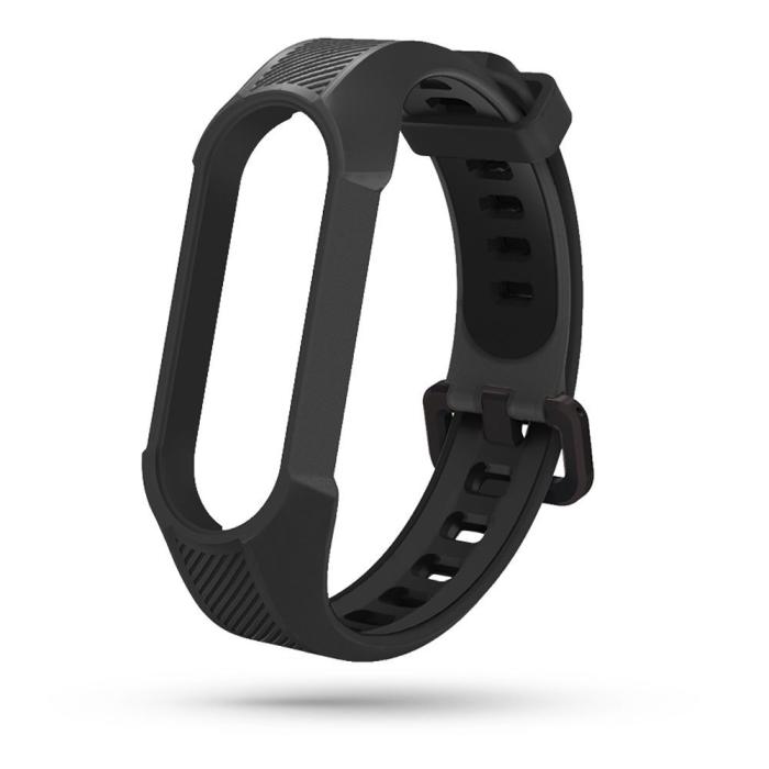 Bild 3, Tech-Protect Xiaomi Mi Smart Band 5 / 6 / 7 Armband Armor Svart