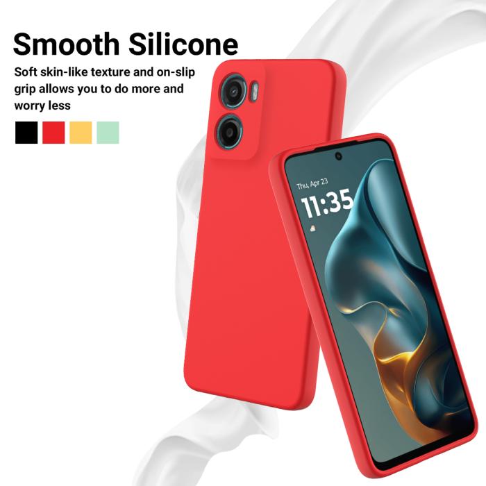 Bild 3, Motorola Moto G06 Power Skal Liquid Silikon Röd