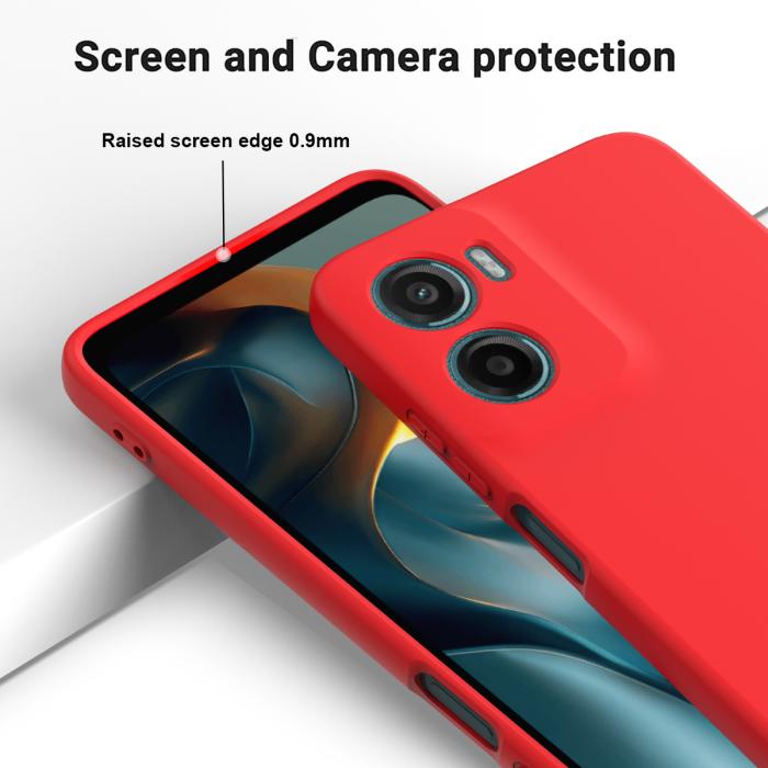 Bild 4, Motorola Moto G06 Power Skal Liquid Silikon Röd