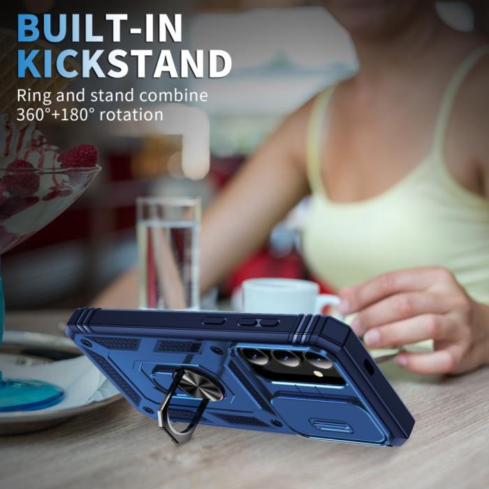 Bild 6, Galaxy S24 Plus Skal CamShield Ring Hybrid Armor Blå