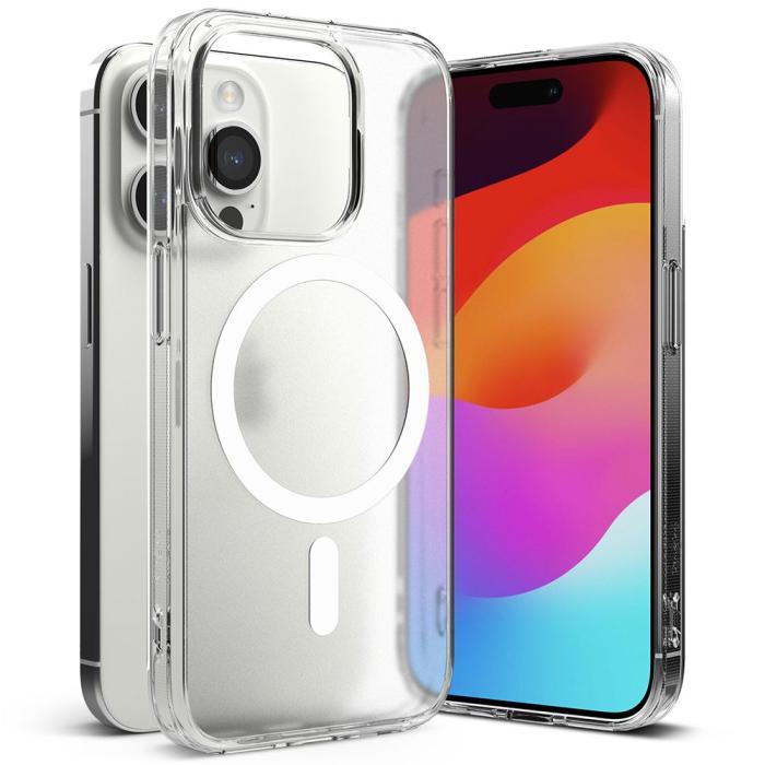 Bild 2, Ringke iPhone 15 Pro Skal MagSafe Fusion Matt Transparent