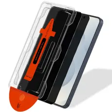 [2-PACK] Samsung S23/S22 Privacy Sk&auml;rmskydd I H&auml;rdat Glas - Med Monteringsram