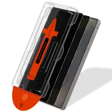 [2-PACK] Samsung S25 Ultra Privacy Sk&auml;rmskydd I H&auml;rdat Glas - Med Monteringsram