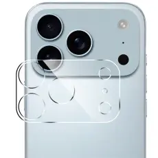 iPhone 17 Pro Max Linsskydd H&auml;rdat Glas Transparent