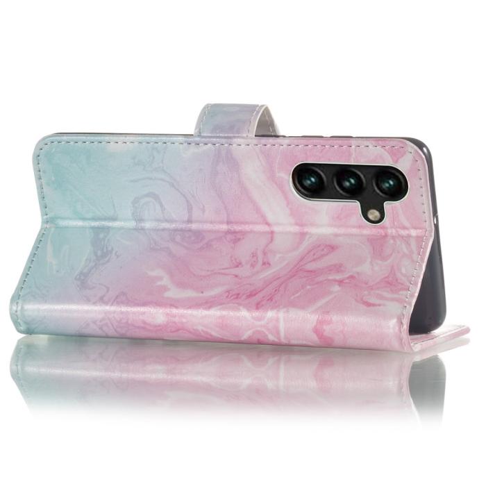 Bild 5, Samsung Galaxy A04s / A13 5G Fodral Marmor Rosa/blå