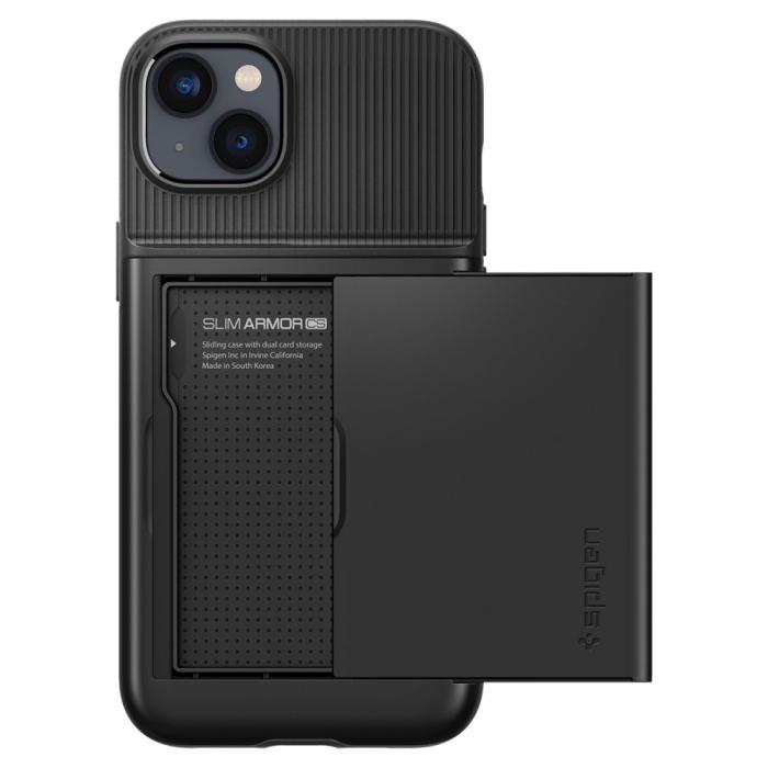 Bild 3, Spigen iPhone 15 Plus / 14 Plus Skal Slim Armor CS Svart