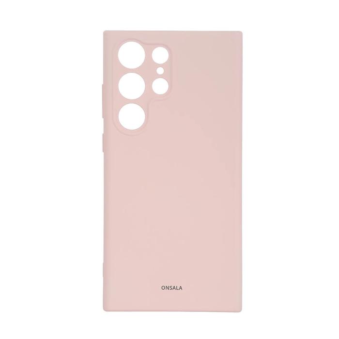 Bild 1, ONSALA Samsung Galaxy S23 Ultra Mobilskal Silikon Chalk Pink
