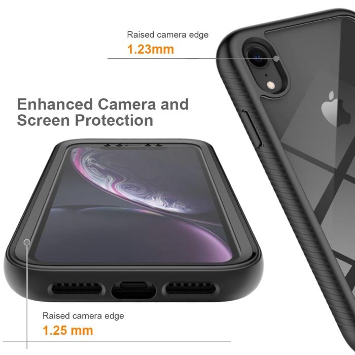 Bild 5, iPhone XR Skal 360 Hybrid Defense Svart