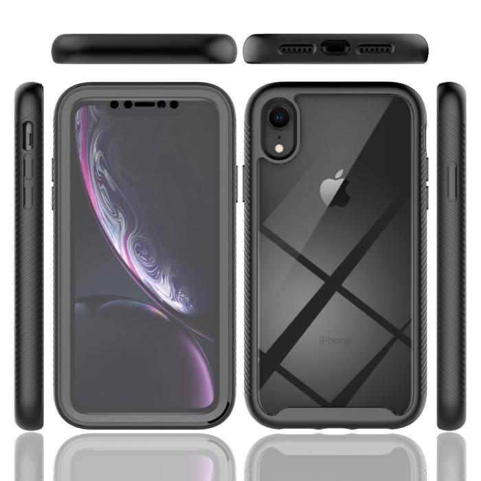 Bild 6, iPhone XR Skal 360 Hybrid Defense Svart