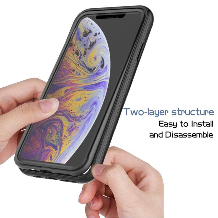 Bild 2, iPhone Xs Max Skal 360 Hybrid Defense Svart