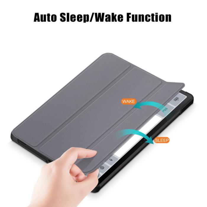 Bild 4, Samsung Galaxy Tab S9 Fodral Tri-Fold Grå