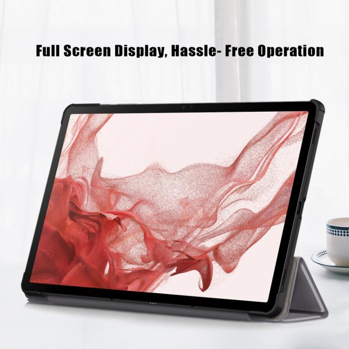Bild 6, Samsung Galaxy Tab S9 Fodral Tri-Fold Grå