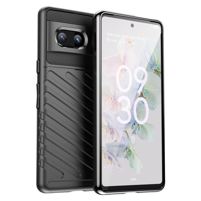 Bild 1, Google Pixel 7 Skal Twill Textur Svart