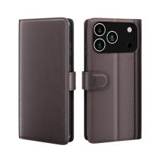 iPhone 17 Pro Fodral Premium &Auml;kta L&auml;der Brun