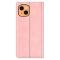 iPhone 13 Mini - Silkeslent Flip Fodral - Ljus Rosa