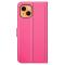 iPhone 13 Mini - Litchi Skin Läder Fodral - Rosa