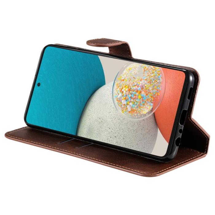 Bild 4, Samsung Galaxy A53 5G Fodral Solid Läder Brun