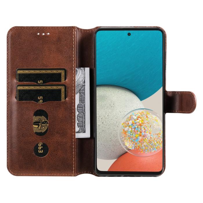 Bild 6, Samsung Galaxy A53 5G Fodral Solid Läder Brun