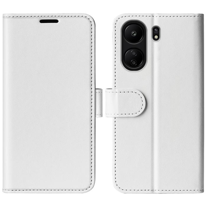 Bild 1, Xiaomi Redmi 13C 4G Fodral Crazy Horse Läder Vit